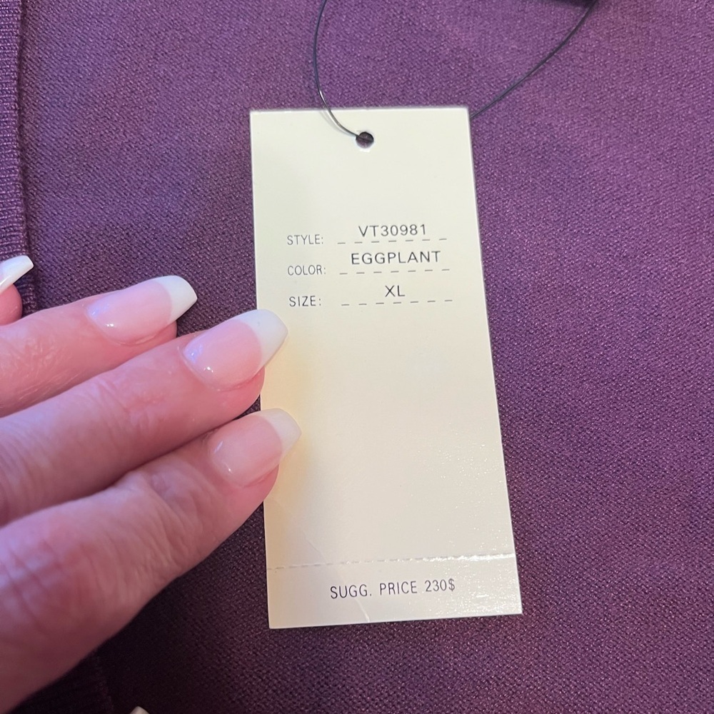 Vertigo Paris Sleeveless Knit V-Neck Sweater Size XL - Picture 7 of 8